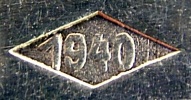 Bohrmann company silver-plated HOLLOW WARE, mark 1930 - 1940