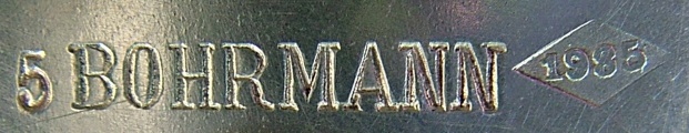 Bohrmann company SMALL items of silver-plated HOLLOW WARE, mark 1930 - 1940
