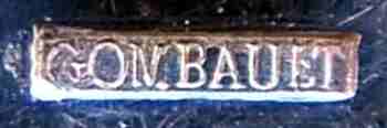 The inscription GOMBAULT in a purely rectangular cartouche The inscription GOMBAULT in a purely rectangular cartouche