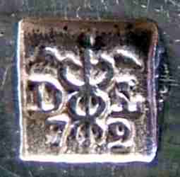 The Desclercs mark for silver-plating used between 1877 and 1888 The Desclercs mark for silver-plating used between 1877 and 1888