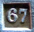 The production year marking on silver-plated Christofle cutlery between 1862 and 18779