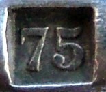 The production year marking on silver-plated Christofle cutlery between 1862 and 18779