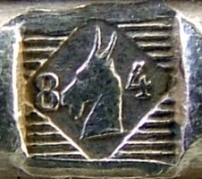 The goat's mark used by Manufacture de L'Alfénide between 1888 and 1920