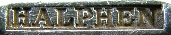 The inscription HALPHEN used by Manufacture de L'Alfénide after 1890 The inscription HALPHEN used by Manufacture de L'Alfénide after 1890