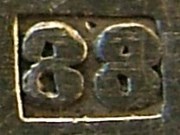 The production year marking on silver-plated Christofle cutlery between 1877 and 1899