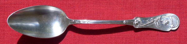 An Art Nouveau silver-plated spoon for ragout made of alfenide metal