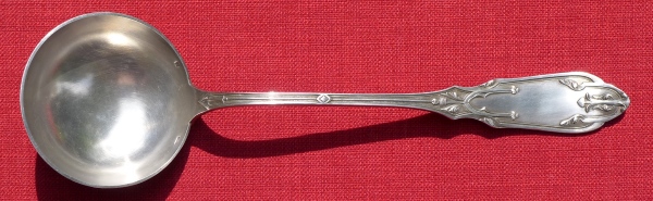 A silver-plated ladle made of alfenide metal (high-quality nickel silver