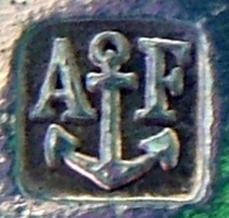Armand Frenais anchor silver mark for items made of silver-plated hollow/flat ware