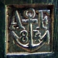 Armand Frenais anchor silver mark for items made of silver-plated standard cutlery