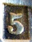 Mark for large/special pieces of cutlery manufactured using mtal extra-blanc as a base metal for silvering