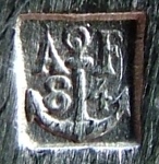 Mark for large/special pieces of cutlery manufactured using  alfenide as a base metal for silvering