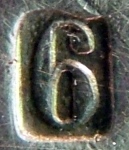 Mark for large/special pieces of cutlery manufactured using  alfenide as a base metal for silvering
