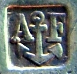 late mark for flat/hollow ware pieces made from mtal blanc after c.1902