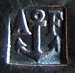 late mark for flat/hollow ware pieces made from mtal blanc after c.1902