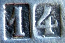 late mark for flat/hollow ware pieces made from mtal blanc after c.1902