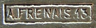 late mark for flat/hollow ware items made from mtal extra-blanc after c.1902