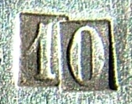 mark for the silver-plated ARMAND FRENAIS items made of tin-containing alloy PARISIEN METAL during 1890-1913