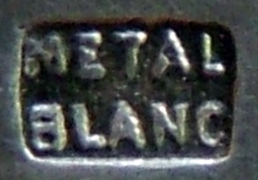 Mark for large/special pieces of cutlery manufactured using mtal blanc (brass) as a base metal for silvering: early period (before c.1890)