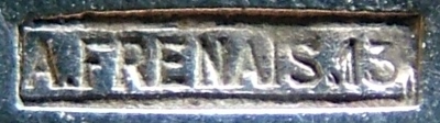 Mark for large/special pieces of cutlery manufactured using mtal extra-blanc as a base metal for silvering