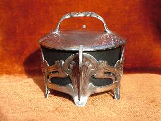 Art Nouveau Gallia piece, probably a butter container (missing of the glass inlet)
