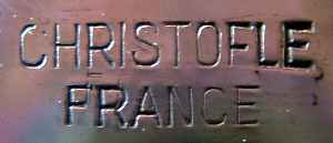 CHRISTOFLE FRANCE inscription