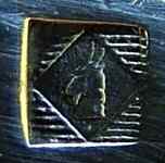 Alfenide mark for silver plating (head of a goat (tte de bouc) in a rhombus)