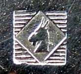 Alfenide mark for silver plating (head of a goat (tte de bouc) in a rhombus)