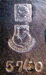 Gallia mark for silver plating, with cat head (tte de chat)- 1908-c.1920