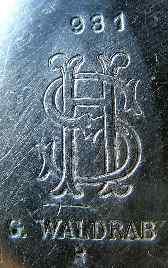 unidentified silver plate mark