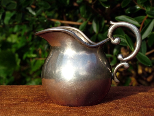 Silver-plated milk-can, made by Norblin between 1863 and 1872