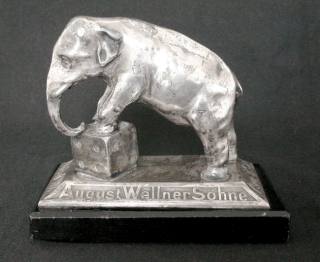 Silver-plated Wellner elephant figurine