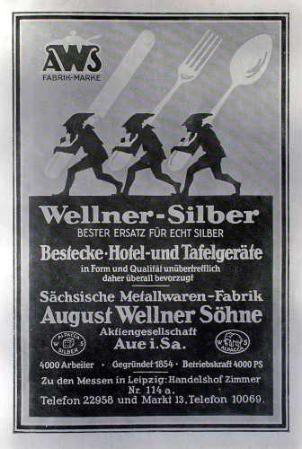 Fragment of Original Wellner ash-trays used for advertisement