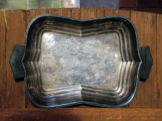 Wellner silver-plated tray with the Blackwood handles made around 1935