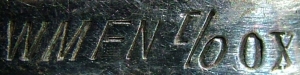 WMF napkin ring mark c.1886 - c.1903