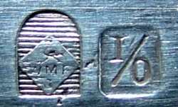 WMF mark used from 1909 until around 1914 for the items exported to France