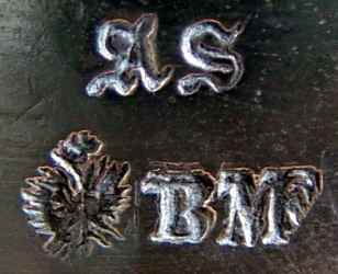 The BMF mark used by Berndorf Metalware Factory in 1870-1880