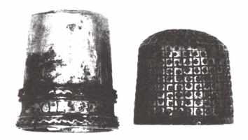 Silver thimble with partial liner