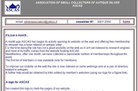 ASCAS Newsletter #1 May 2004