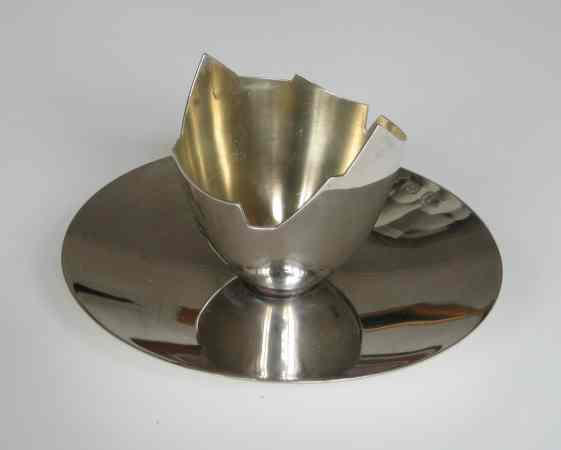 Austrian silver egg cup