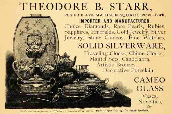 an ancient advertisement of Theodore B. Starr, New York