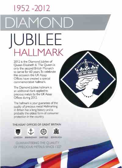 Diamond Jubilee Hallmark leaflet