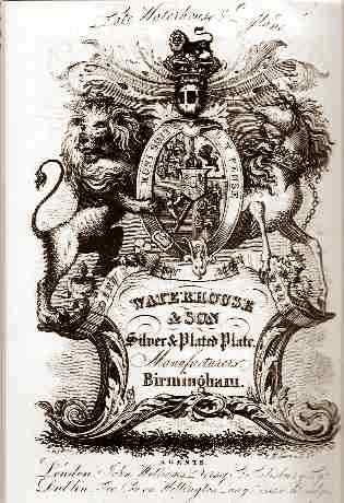 a trade card of Waterhouse & Son, Birmingham