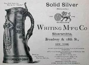 an 1895 advertisement of Whiting MFG Co