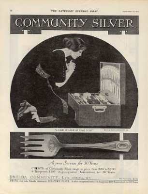 a 1912 advertisement of Community Plate Ltd