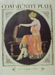 a 'pretty girl' advertisement of Community Plate Ltd