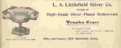 an ancient advertisement of L.A. Littlefield Silver Co