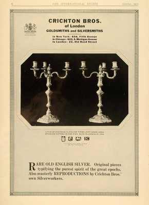 a 1920 advertisement of Crichton Bros.