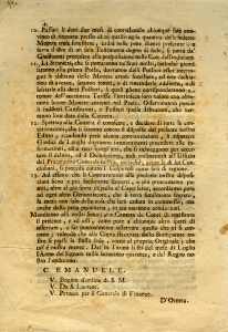Decree July 6, 1749 issued by Carlo Emanuele, King of Sardinia