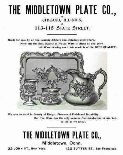 an 1894 advertisement of Middletown Plate Co