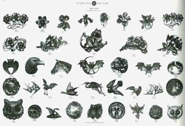 page of an early 1900 catalog of Unger Bros., Newark, NJ